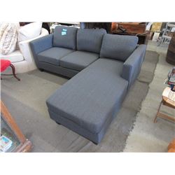 New Upholstered Condo Size Sofa with Chaise End