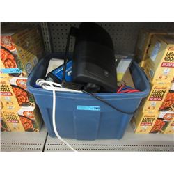 Tote of Assorted Electronics