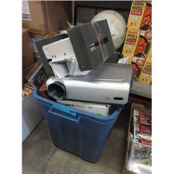 Tote of Assorted Electronics