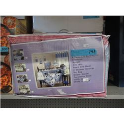 New 9 Piece Crib Bedding Set