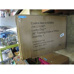 Lucky Dog 36" Training Crate with Pillow