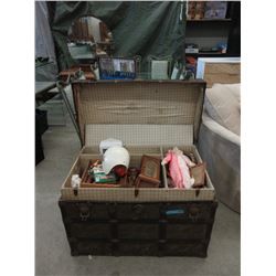 Vintage Storage Trunk & Contents