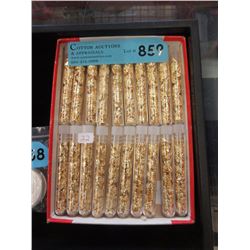20 x 3" Vials of Decorative Gold Leaf