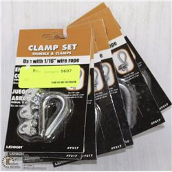 6 LEHIGH CLAMP SETS