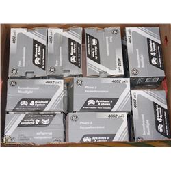 FLAT OF GE INCANDESCENT HEADLIGHTS 4652