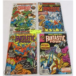 LOT OF 4 MARVEL COMICS INCLUDING FANTASTIC 4