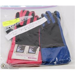 2PK LADIES SPANDEX TEXTING GLOVES