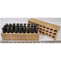 SET OF 1/2"-LETTER PUNCH SET