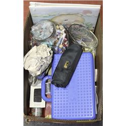 BOX OF BEADING SUPPLIES