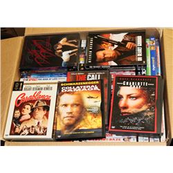 BOX OF ASSORTED DVD'S