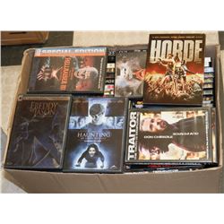 BOX OF ASSORTED DVD'S