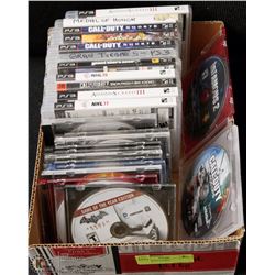 BOX W/26 PS3 GAMES