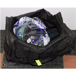 MEDIUM DUFFLE BAG WITH HARD HAT, MEASURING TAPE,