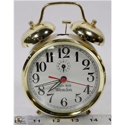 VINTAGE WESTCLOX TWIN BELL WIND-UP