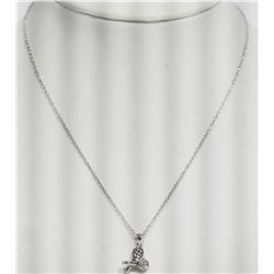 #2-STERLING SILVER  RHODIUM PLATED  DIAMOND