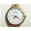 Image 3 : #9-BULOVA LADIES ROSE GOLDTONE  WATCH WITH