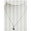 Image 1 : #13-STERLING SILVER DIAMOND RHODIUM PLATED STAR