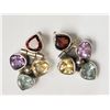 Image 1 : #24-STERLING SILVER GARNET ,AQUAMARINE ,CITRINE