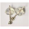 Image 2 : #35-14KT WHITE DIAMOND EARRING