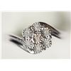 Image 1 : #37-STERLING SILVER DIAMOND RING