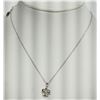 Image 2 : #44-STERLING SILVER DIAMOND RHODIUM PLATED