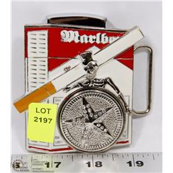 MARLBORO LIGHTER BELT BUCKLE COMBO