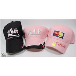 3 ASSORTED CHRISTIAN BALL CAPS
