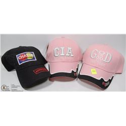 3 ASSORTED CHRISTIAN BALL CAPS