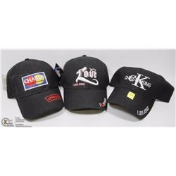 3 ASSORTED CHRISTIAN BALL CAPS