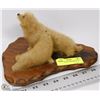 Image 1 : PAIR OF SEALS ON WOODS BASE