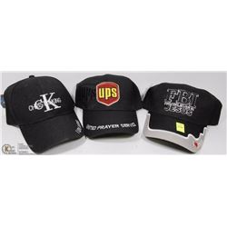 3 ASSORTED CHRISTIAN BALL CAPS