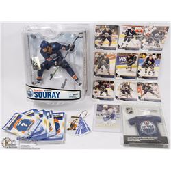 FLAT OF ITEMS OILERS MCFARLANE FIGURE