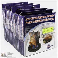 LOT OF 6 NEW NON STICK CHICKEN ROASTERS