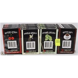 16 PACKS OF ASSORTED FLAVOUR E CIGARETTE FLAVOUR