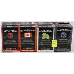 16 PACKS OF ASSORTED FLAVOUR E CIGARETTE FLAVOUR