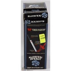 CASE OF E CIGARETTE CARTRIDGES BLUEBERRY FLAVOUR
