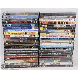 BOX W/OVER 40 DVD MOVIES