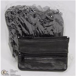 12 GENUINE LEATHER COIN PURSES