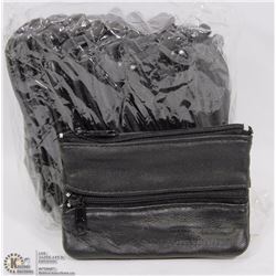12 GENUINE LEATHER COIN PURSES