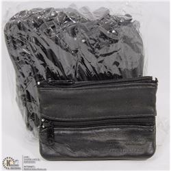 12 GENUINE LEATHER COIN PURSES