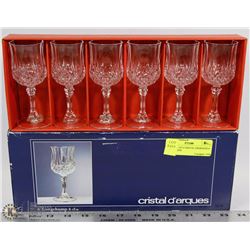 NEW SET OF 6 CRISTAL DIARQUES 6 CL GENUINE