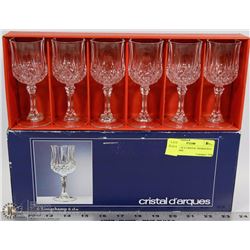 NEW SET OF 6 CRISTAL DIARQUES 6 CL GENUINE