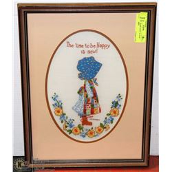 "THE TIME TO BE HAPPY IS NOW" HOLLY HOBBY