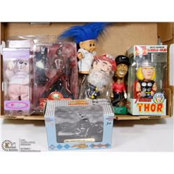 LOT OF COLLECTOR FIGURINES INCL BOBBING HEAD DOLLS
