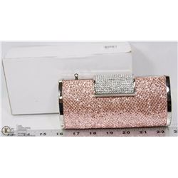 WOMENS GLITTER CLUTCH PURSE