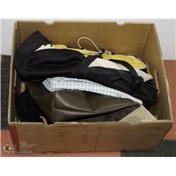 BOX W/ 3 BAGS - 1 BACKPACK AND 2 TOTE STYLE BAGS