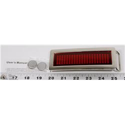 PROGRAMMABLE RHINESTONE TRIM LED BELTBUCKLE