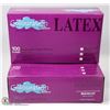 Image 1 : TWO CASES OF 100 LATEX COLOURATION DISPOSABLE