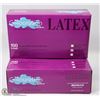 Image 1 : TWO CASES OF 100 LATEX COLOURATION DISPOSABLE