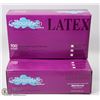 Image 1 : TWO CASES OF 100 LATEX COLOURATION DISPOSABLE